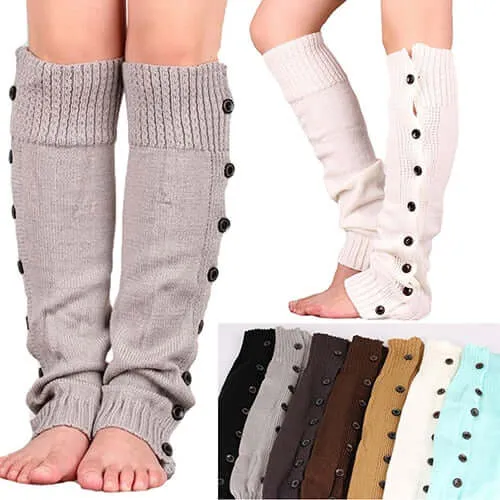 1Pair Fashion Women Winter Thigh High Leg Warmers