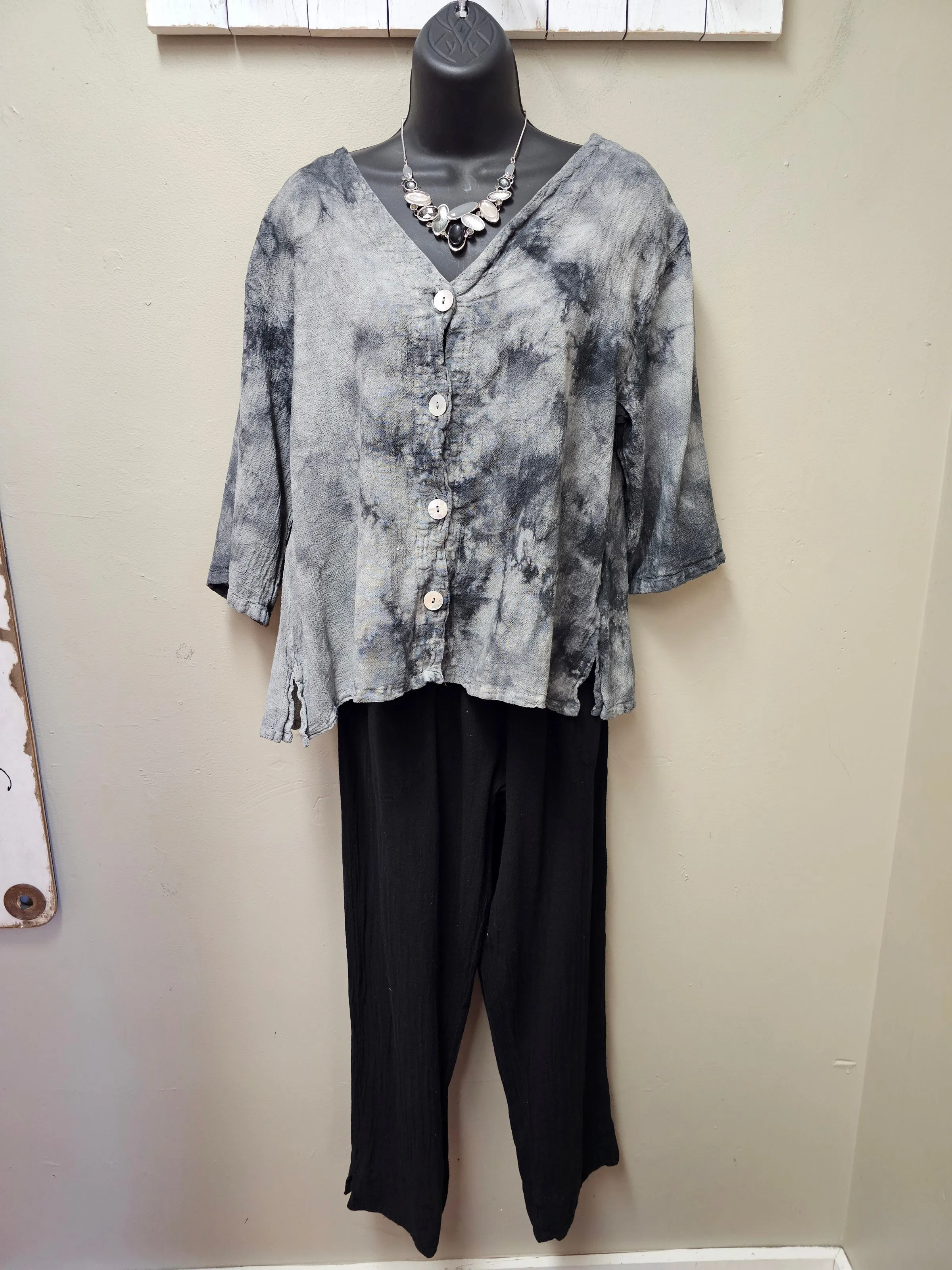 3 Color Ways - Fall in Love with "Fiona" in These Washed-Black Casual  Pants