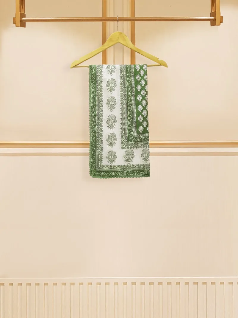 3-Pc-Summer Blossom Digital Lawn Ensemble in Green