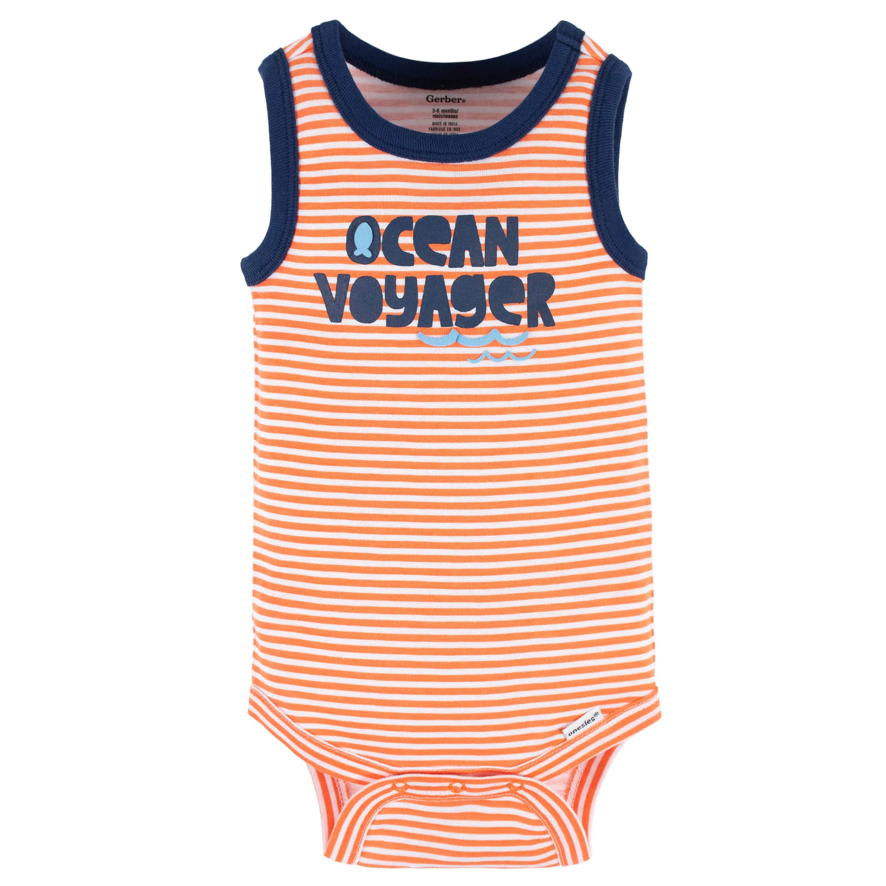 4-Pack Baby Boys Sea Friends Tank Onesies® Bodysuits