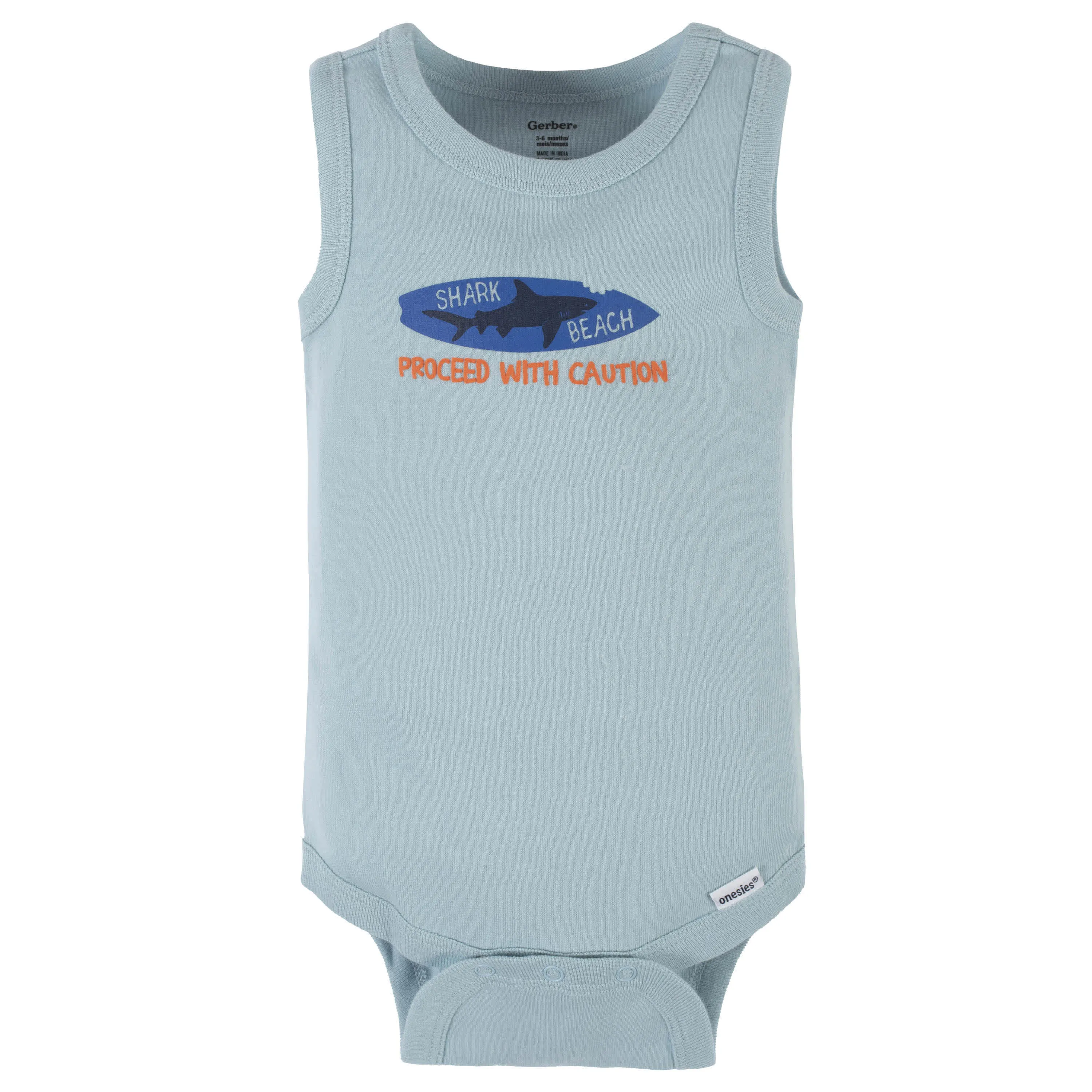 4-Pack Baby Boys Shark Zone Tank Onesies® Bodysuits