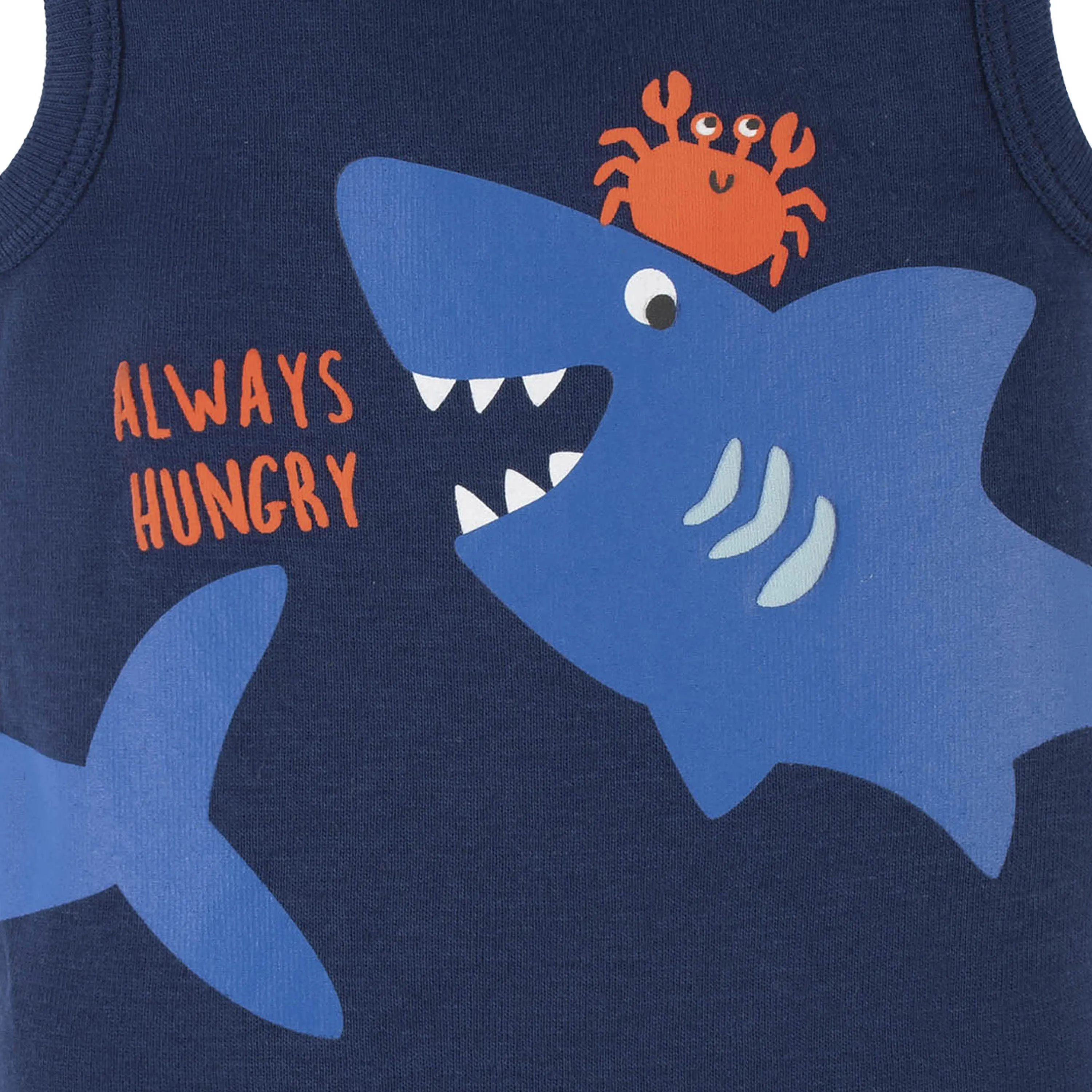 4-Pack Baby Boys Shark Zone Tank Onesies® Bodysuits