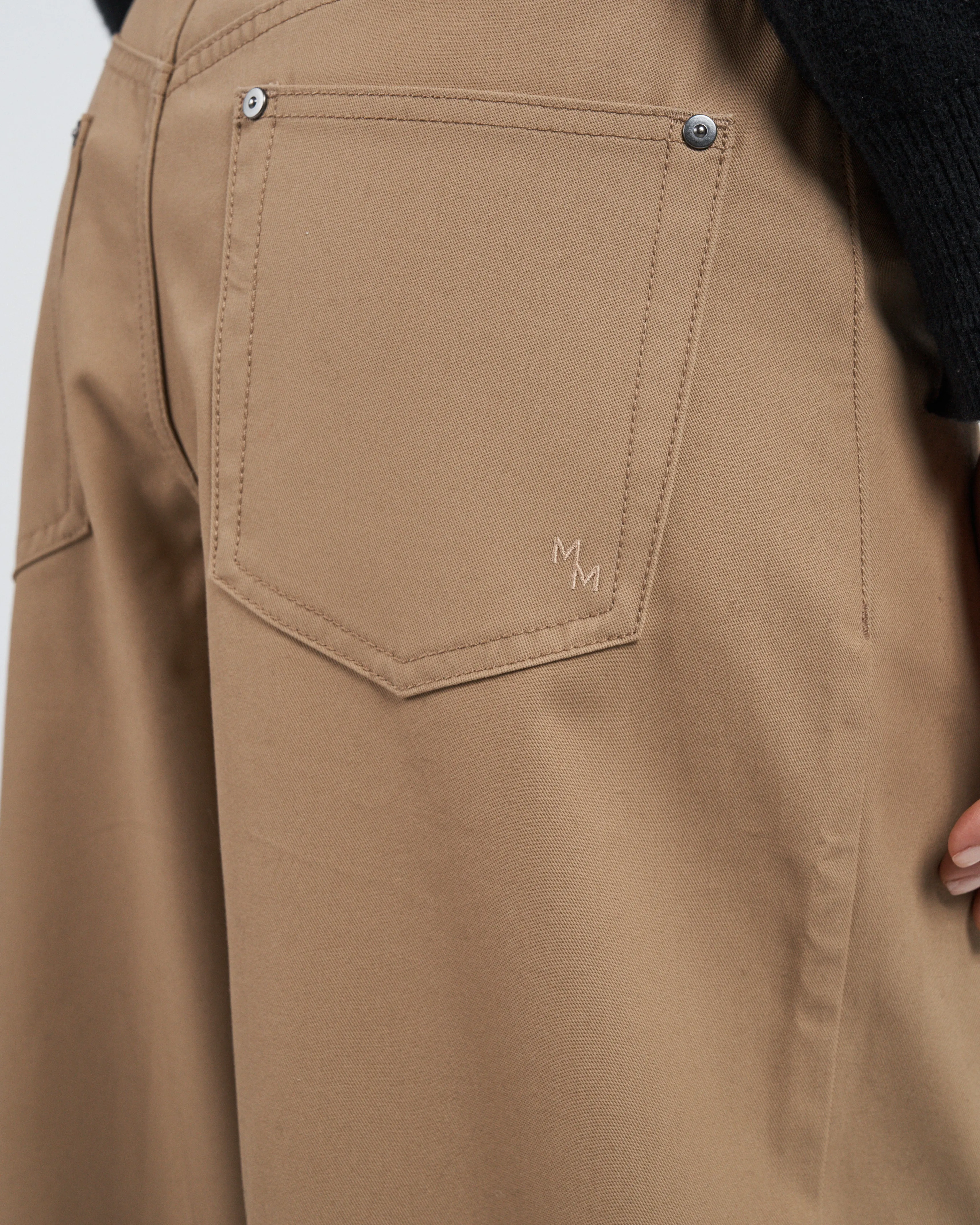 5 Pocket Wide Leg Jean in Camel