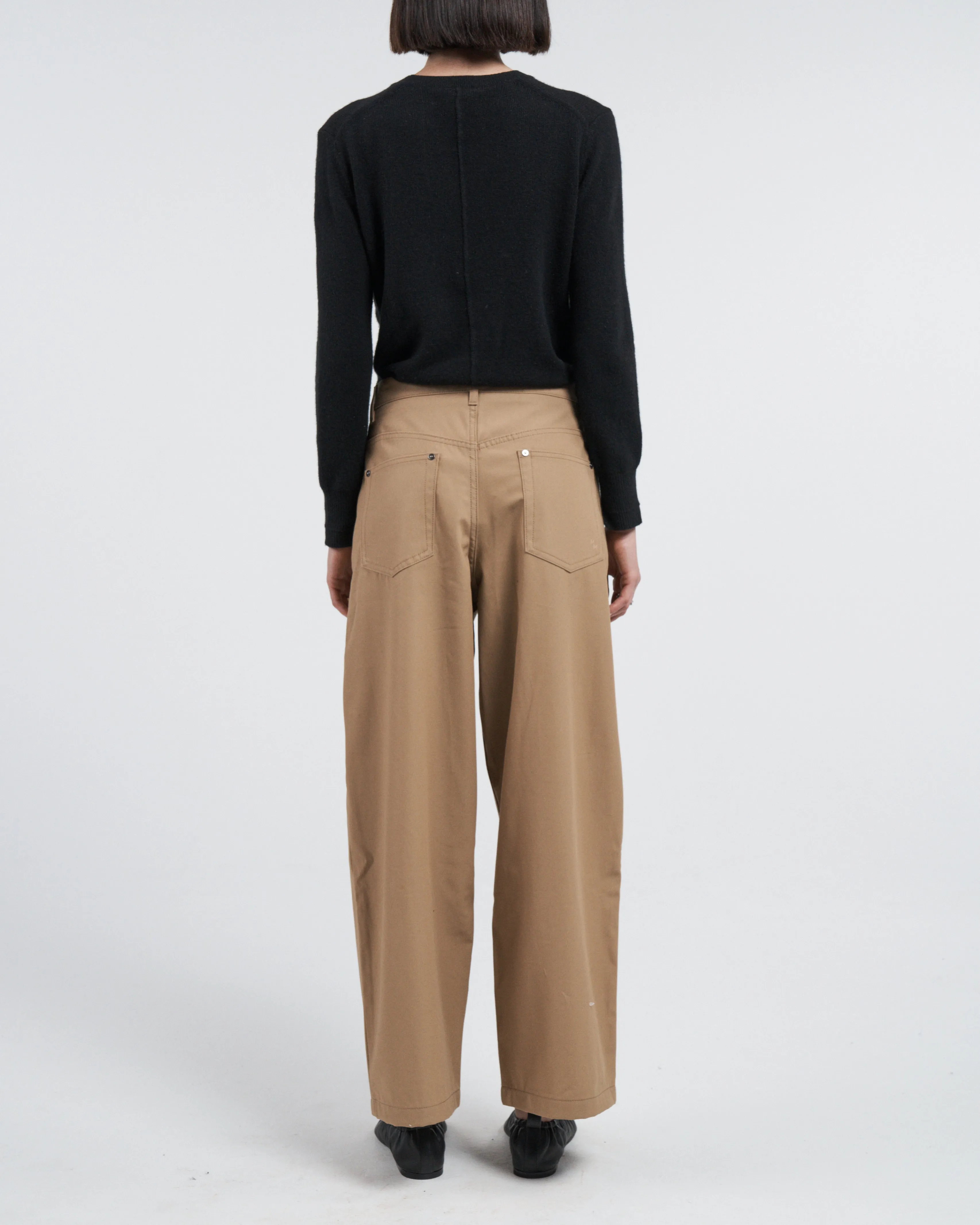 5 Pocket Wide Leg Jean in Camel
