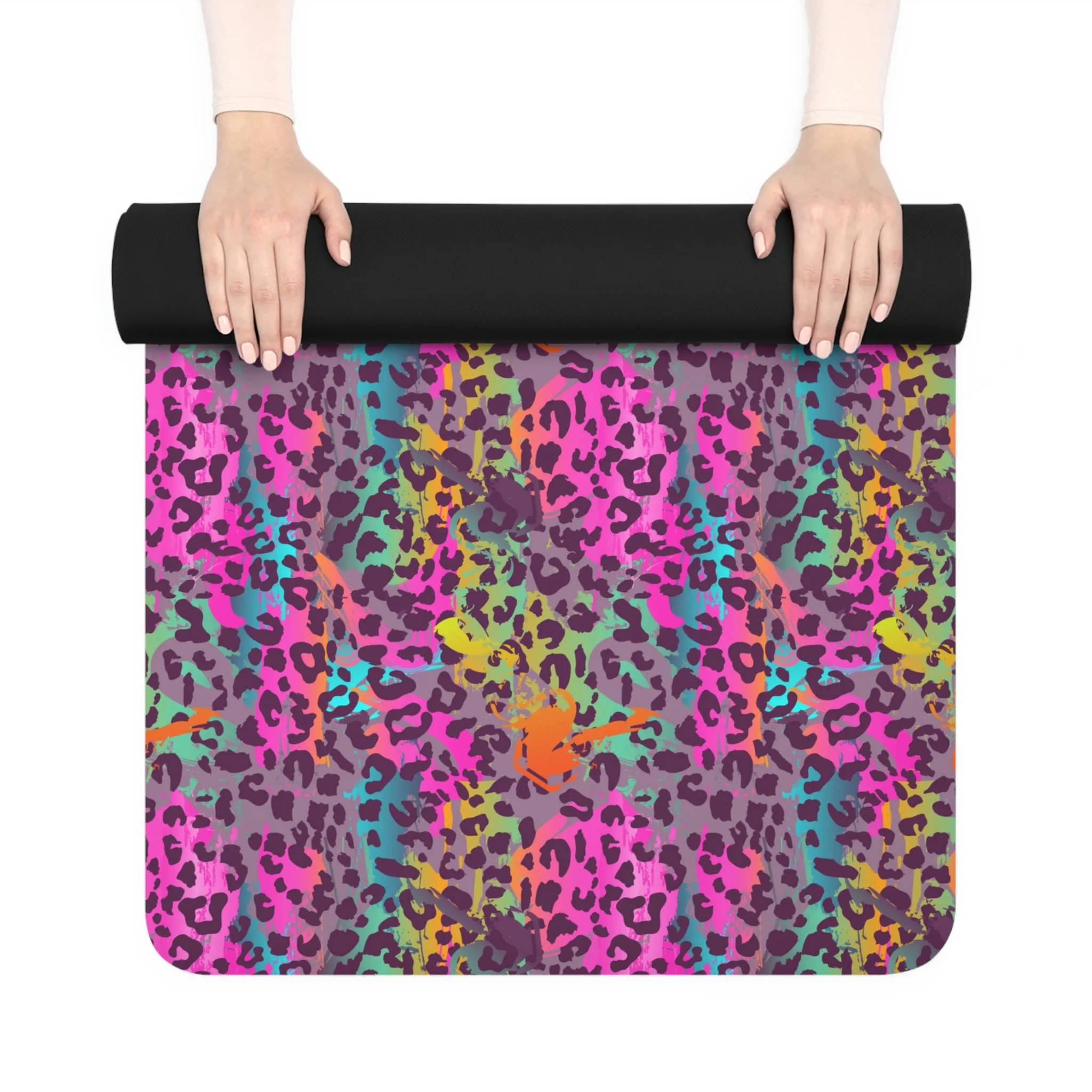 80's Cheetah Rubber Yoga Mat