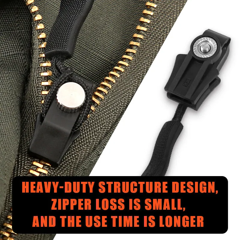 9pcs Universal Zipper Head Instant Repair Kit Replacement Zipper Slip Rescue Zipper Heads for 3 Different Sizes