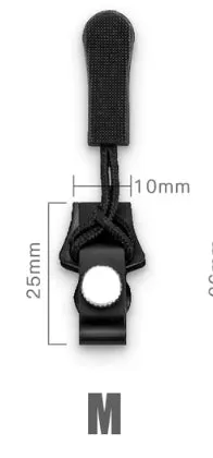 9pcs Universal Zipper Head Instant Repair Kit Replacement Zipper Slip Rescue Zipper Heads for 3 Different Sizes