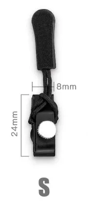 9pcs Universal Zipper Head Instant Repair Kit Replacement Zipper Slip Rescue Zipper Heads for 3 Different Sizes