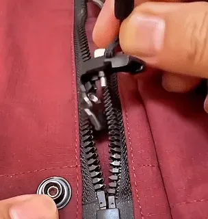 9pcs Universal Zipper Head Instant Repair Kit Replacement Zipper Slip Rescue Zipper Heads for 3 Different Sizes