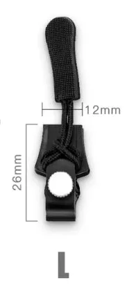 9pcs Universal Zipper Head Instant Repair Kit Replacement Zipper Slip Rescue Zipper Heads for 3 Different Sizes