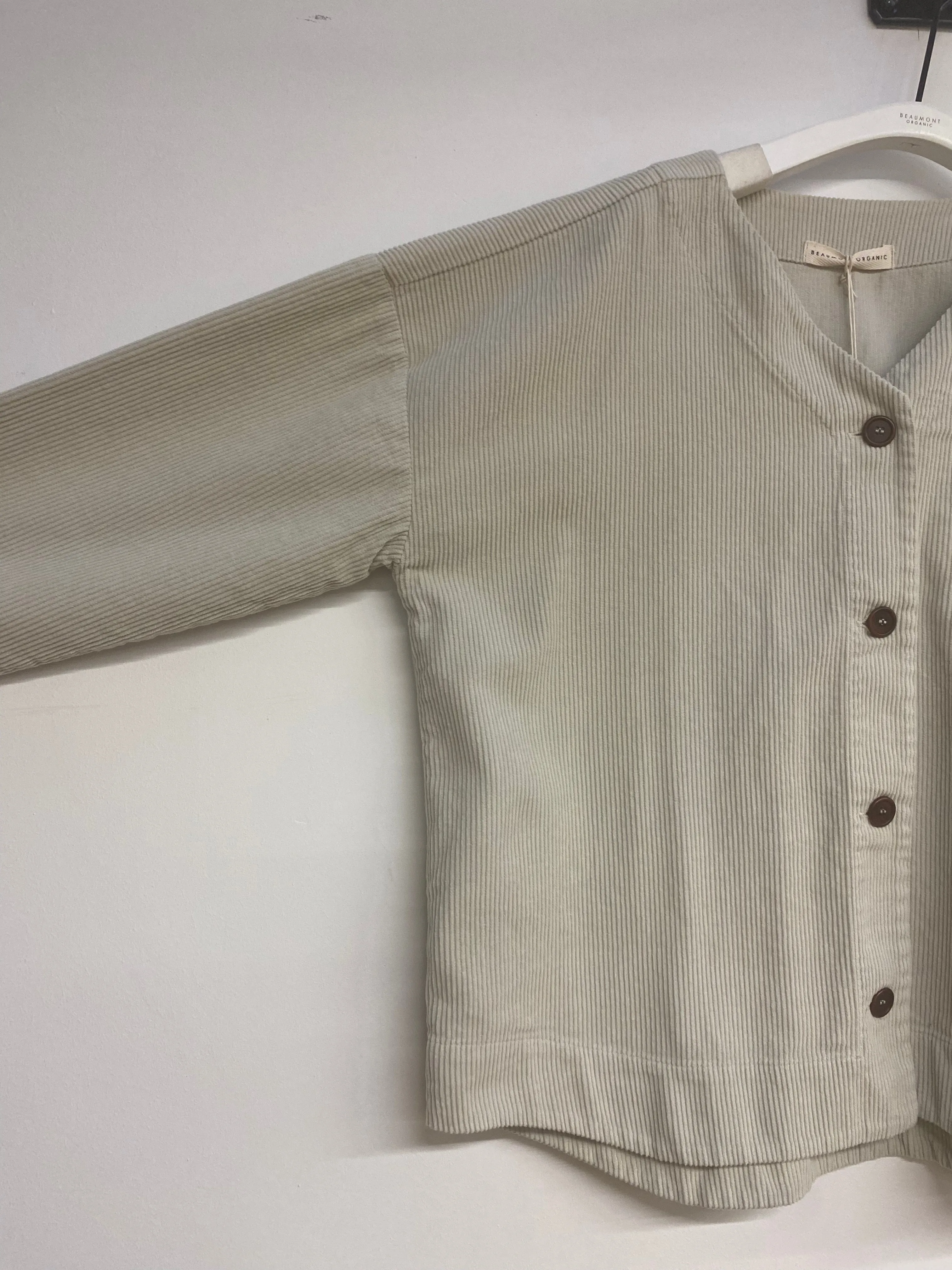 Acer Organic Cotton Cord Top in Stone