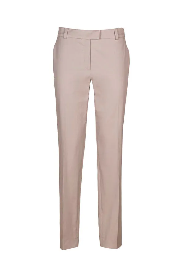 ALPACA BEIGE CIGARETTE TROUSERS