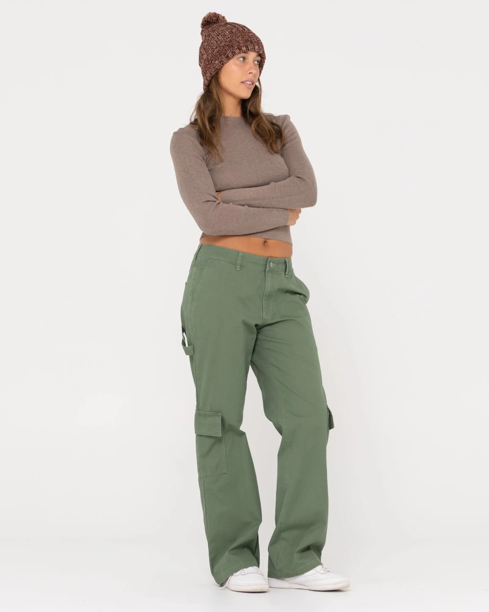 Amelia Cropped Long Sleeve Knit Top
