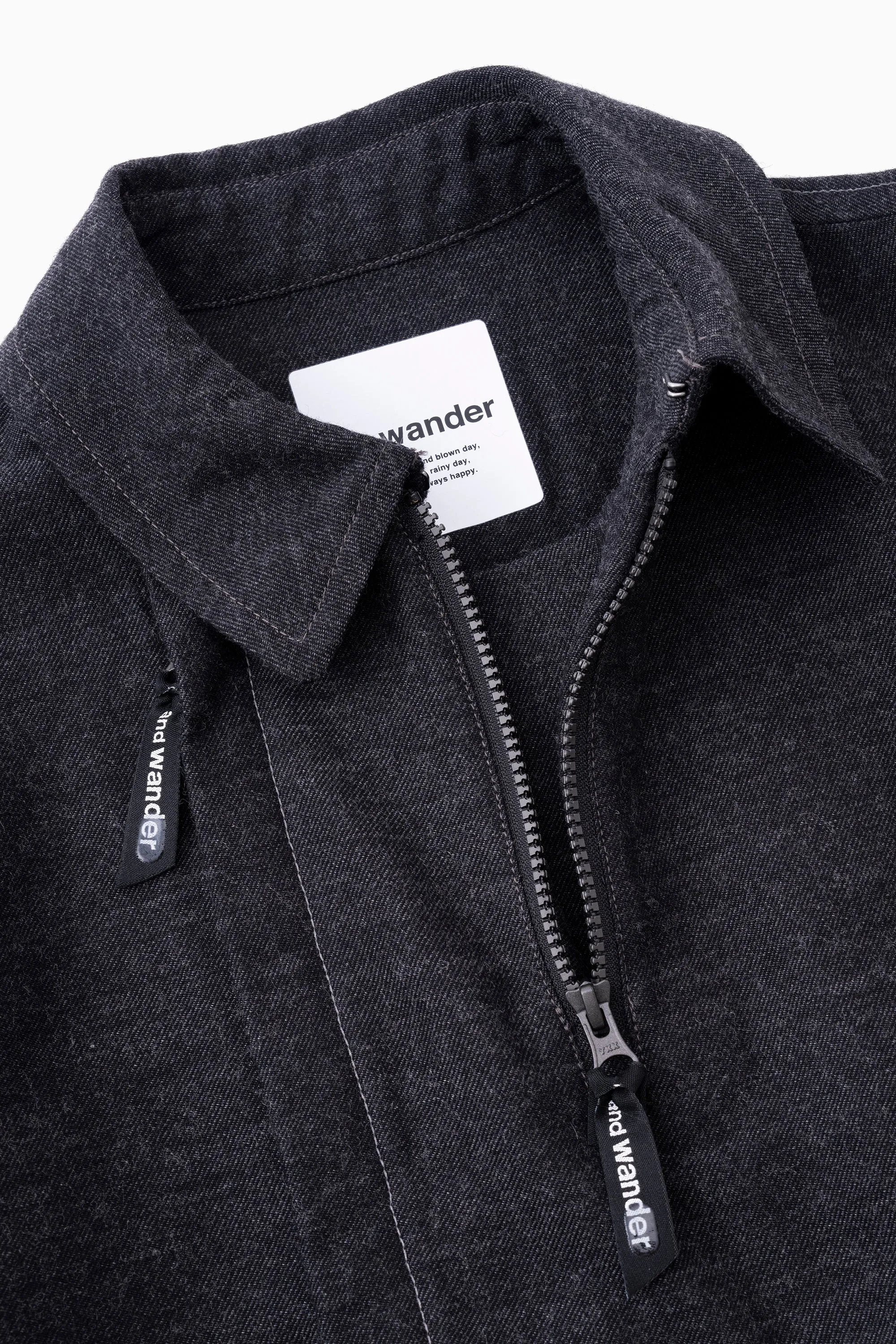 and wander - Zip Up C/W Blouson / Jacket - Dark Grey