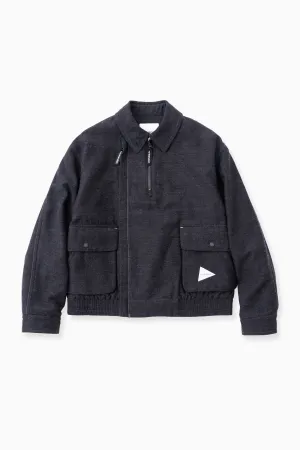 and wander - Zip Up C/W Blouson / Jacket - Dark Grey