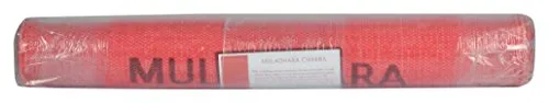 Arka Kaivalyadhama Muladhara Chakra Natural Handmade Cotton Yoga Exercise Mat for Men & Women. (Red) Dimensions- 72 X 24 Inch,4 mm Thick