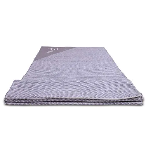 Arka Veerbhadrasana Natural Cotton Yoga Exercise Mat for Men & Women.(Grey) Dimensions- 72 X 24 Inch,4 mm Thick