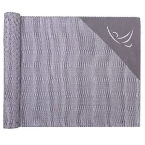 Arka Veerbhadrasana Natural Cotton Yoga Exercise Mat for Men & Women.(Grey) Dimensions- 72 X 24 Inch,4 mm Thick