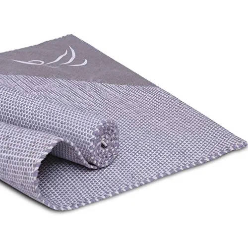 Arka Veerbhadrasana Natural Cotton Yoga Exercise Mat for Men & Women.(Grey) Dimensions- 72 X 24 Inch,4 mm Thick