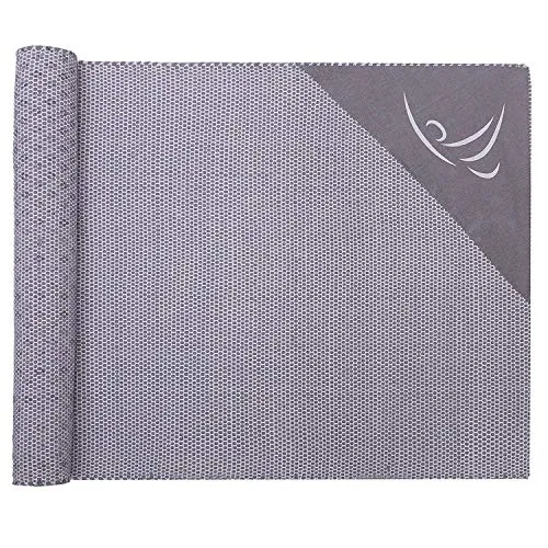 Arka Veerbhadrasana Natural Cotton Yoga Exercise Mat for Men & Women.(Grey) Dimensions- 72 X 24 Inch,4 mm Thick