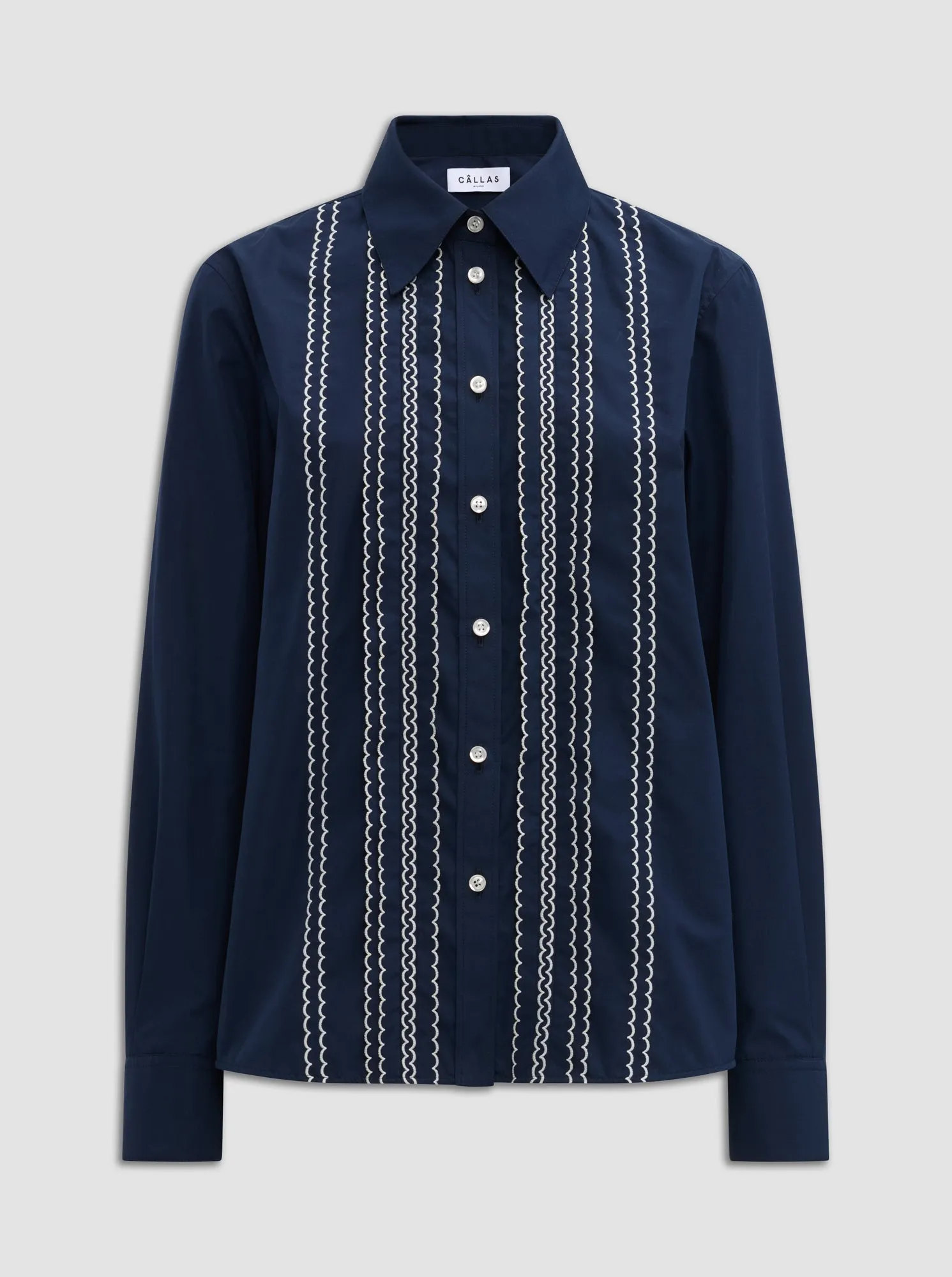 ARLETTY Embroidered shirt Navy