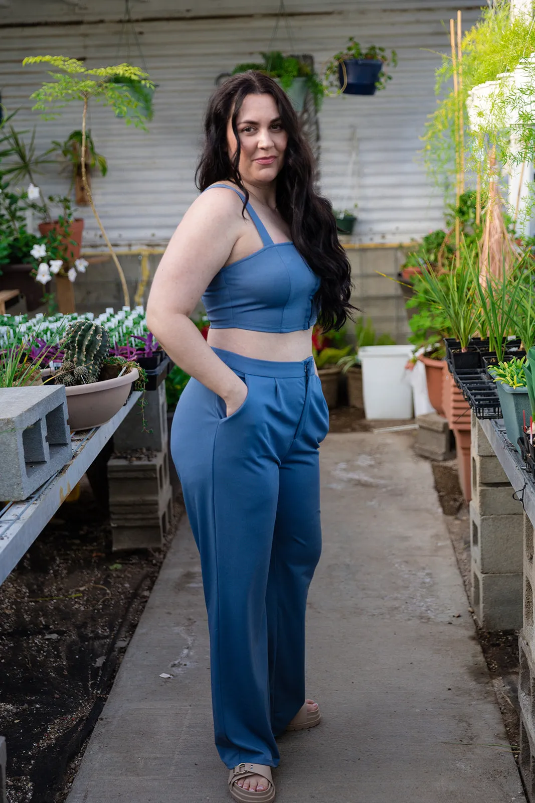 Becca Blue Knit Pant