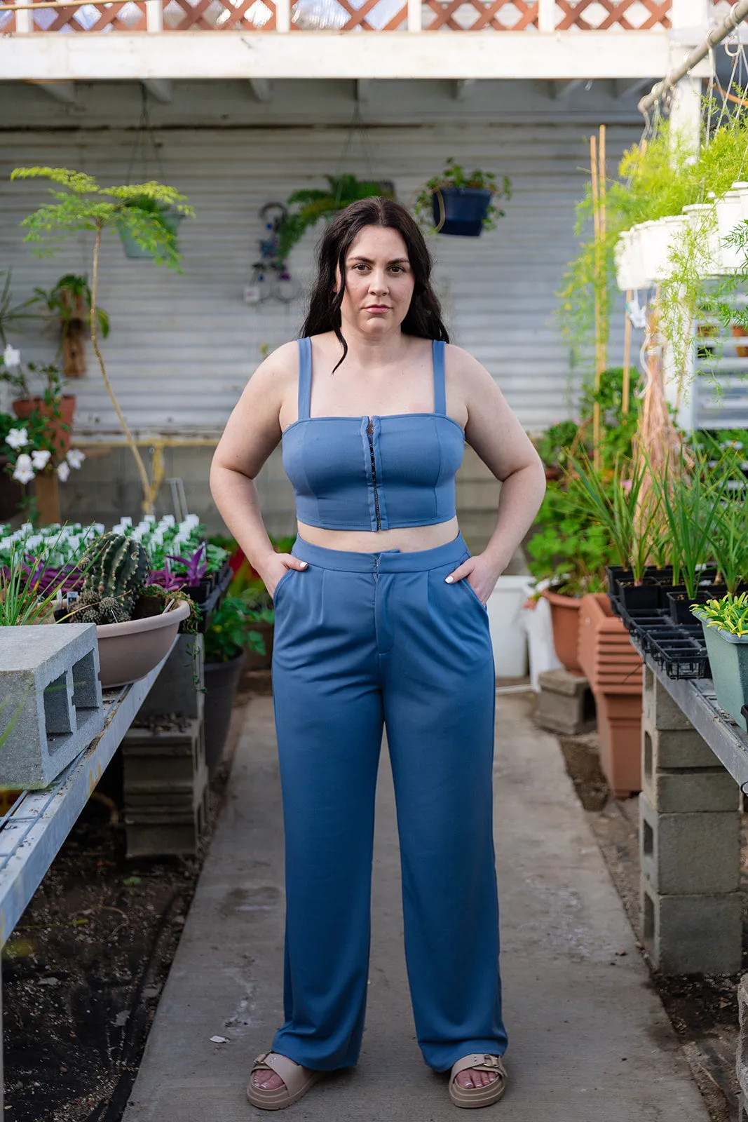Becca Blue Knit Pant