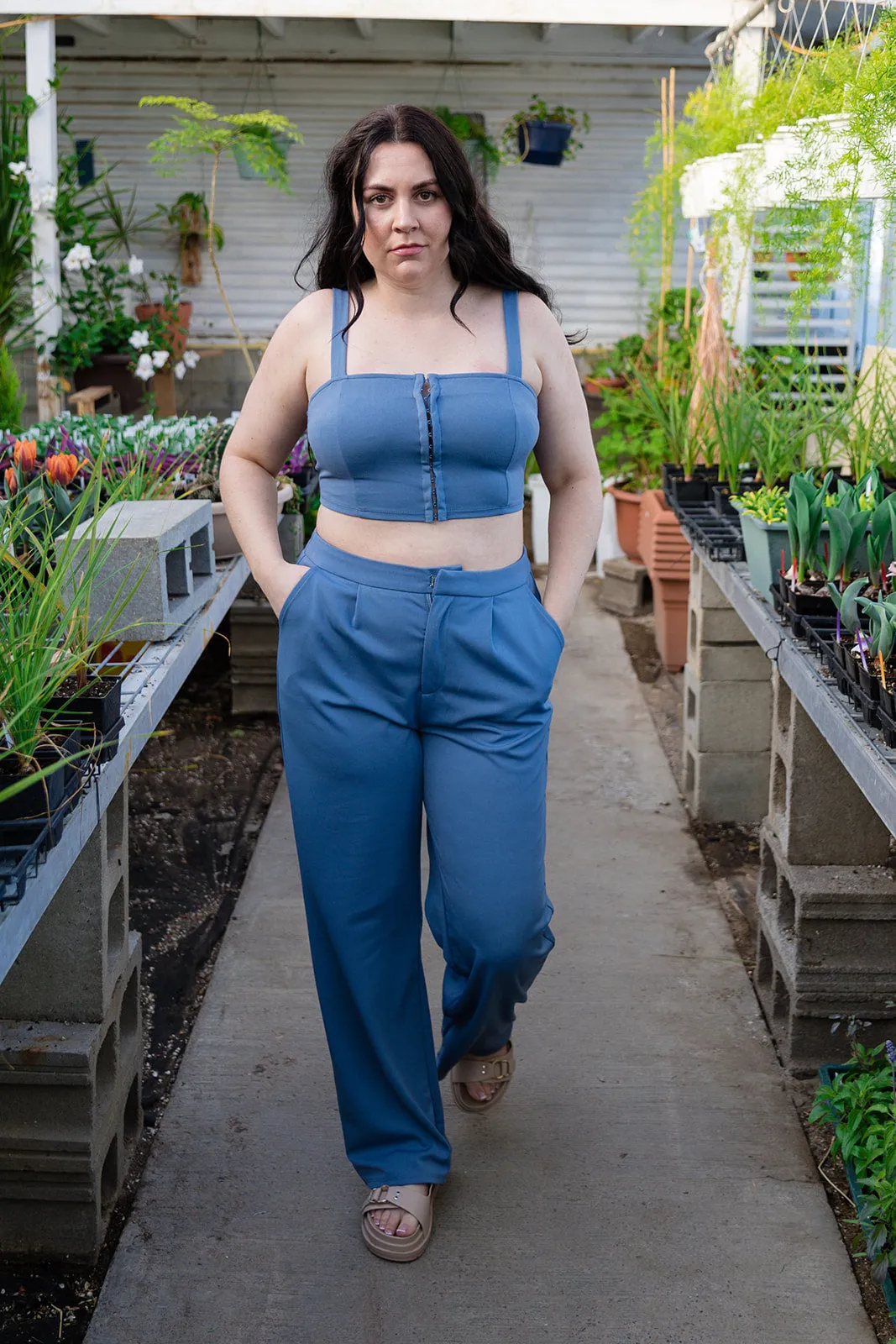 Becca Blue Knit Pant