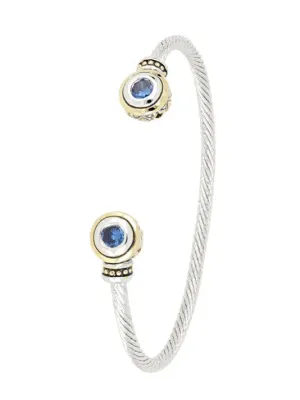 Beijos Collection - Two-Stone Small Cuff Bracelet