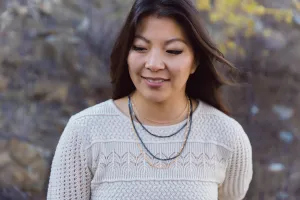 Black and Gold Layered Chain Necklace