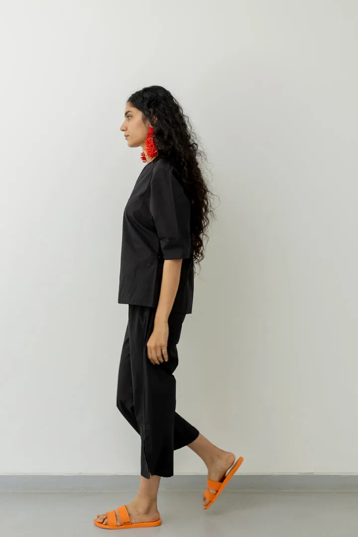 Black Poplin Co ord