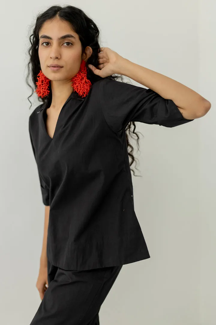 Black Poplin Co ord