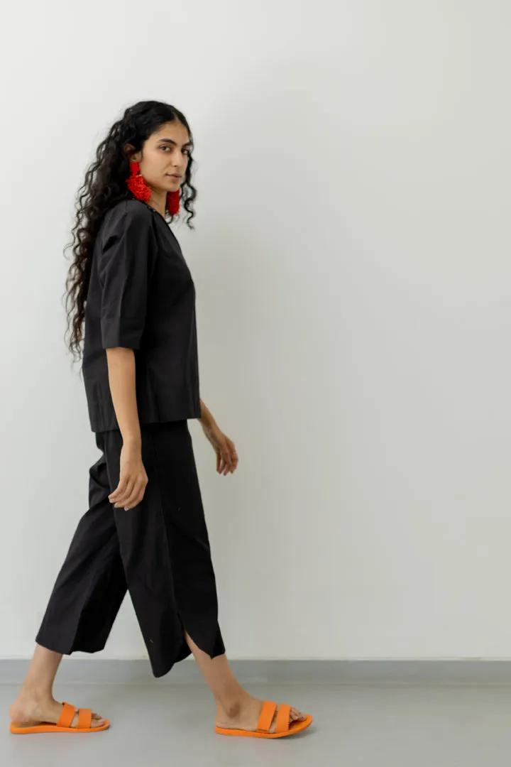 Black Poplin Co ord
