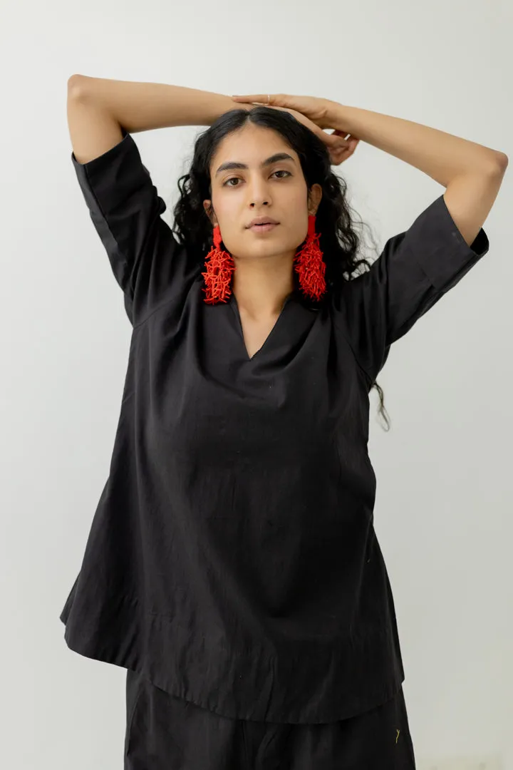 Black Poplin Co ord