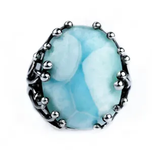 Blue Stone And Special Design Ring
