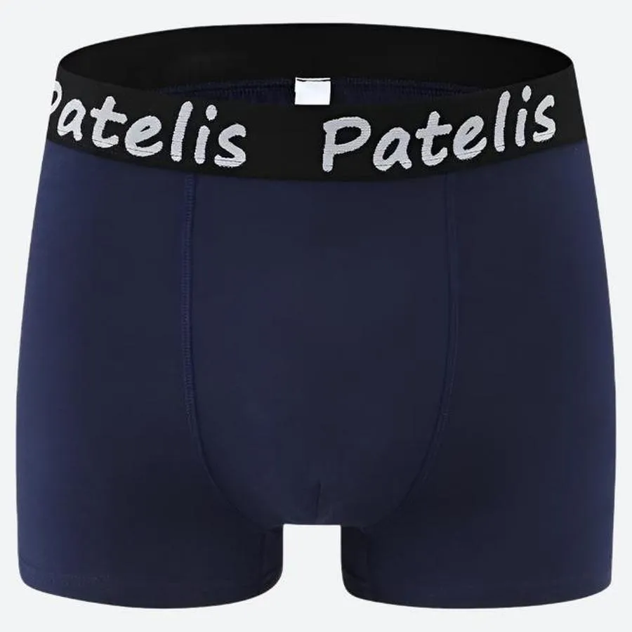 Branded Elastic Waistband Stretch Boxer Briefs