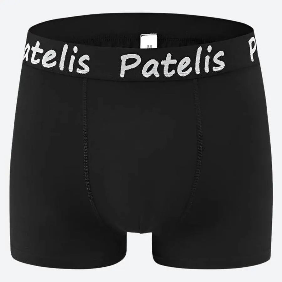 Branded Elastic Waistband Stretch Boxer Briefs