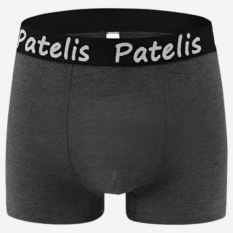 Branded Elastic Waistband Stretch Boxer Briefs