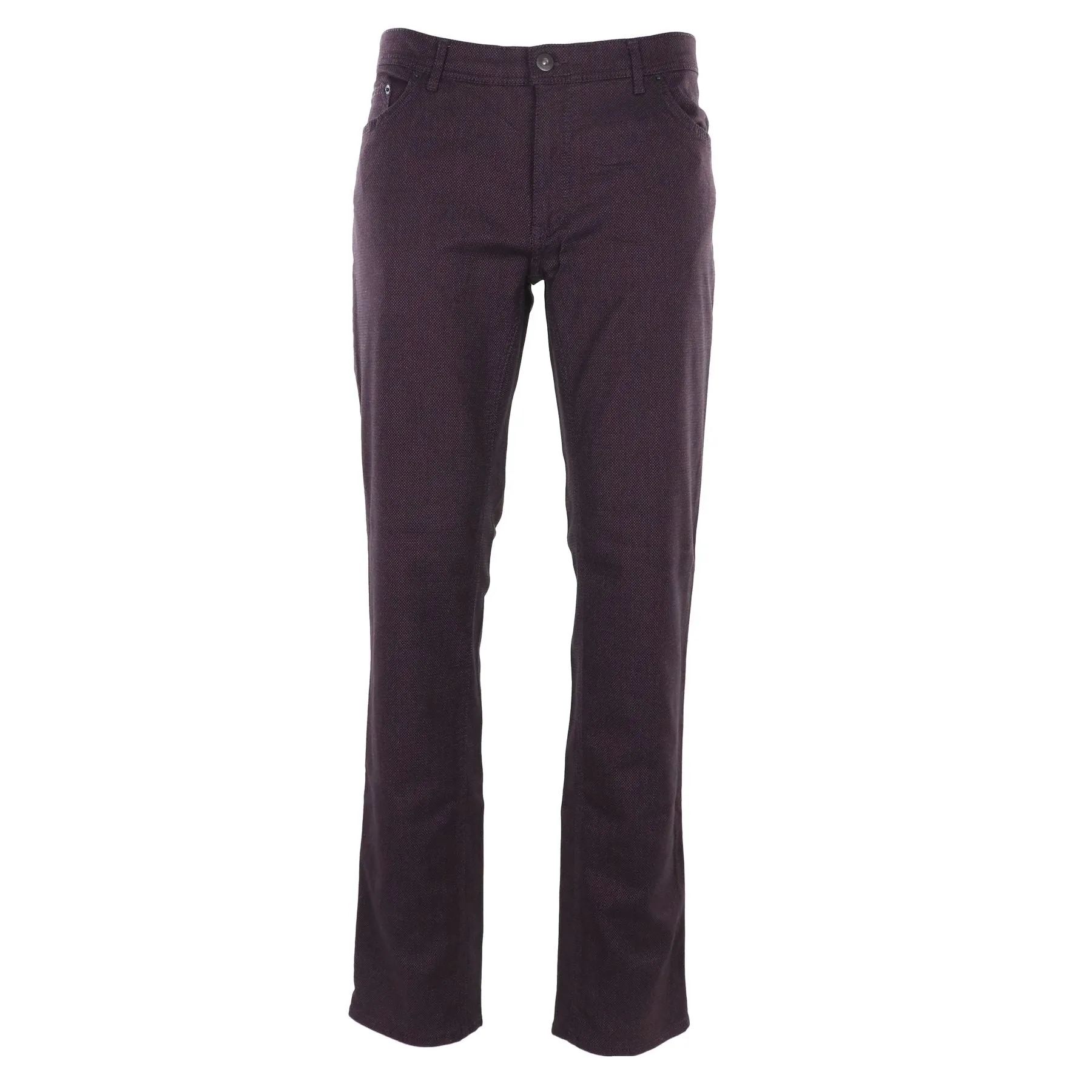 BRAX Cooper Regular Fit Wool-Look Five Pocket in Merlot