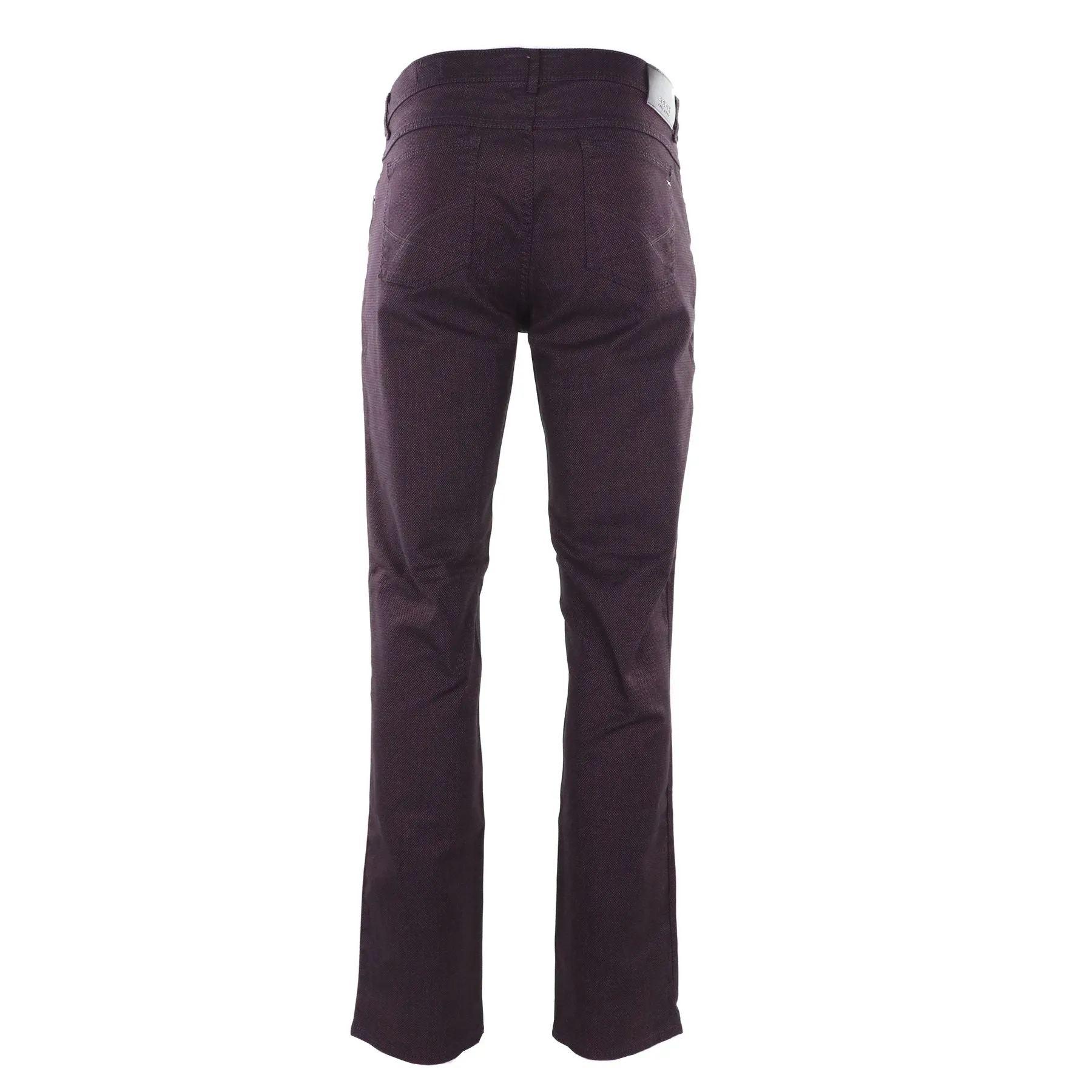 BRAX Cooper Regular Fit Wool-Look Five Pocket in Merlot
