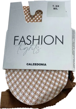 Calzedonia Nude Fashion Lights Fishnet Tights M/L