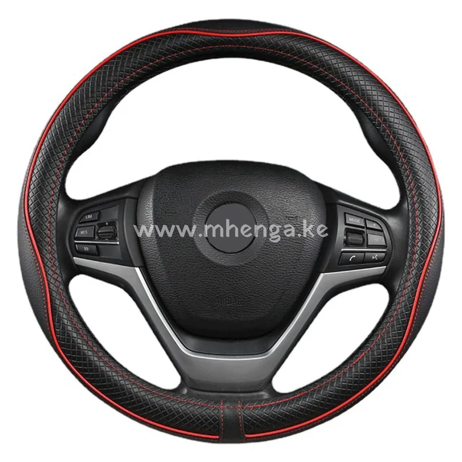 Car Steering Wheel Cover, Anti-Slip, Safety, Soft, Breathable, Heavy Duty, Thick, Full Surround, Sports Style
