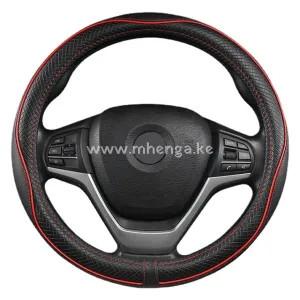 Car Steering Wheel Cover, Anti-Slip, Safety, Soft, Breathable, Heavy Duty, Thick, Full Surround, Sports Style