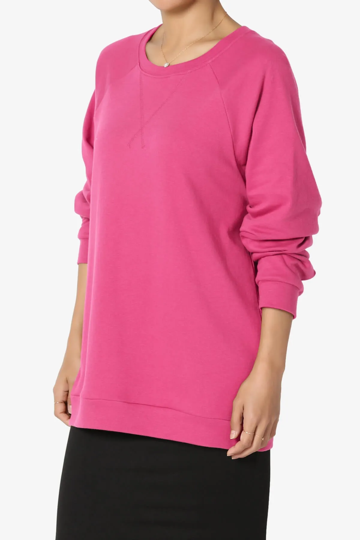 Carlene Cotton Raglan Sleeve Pullover Top