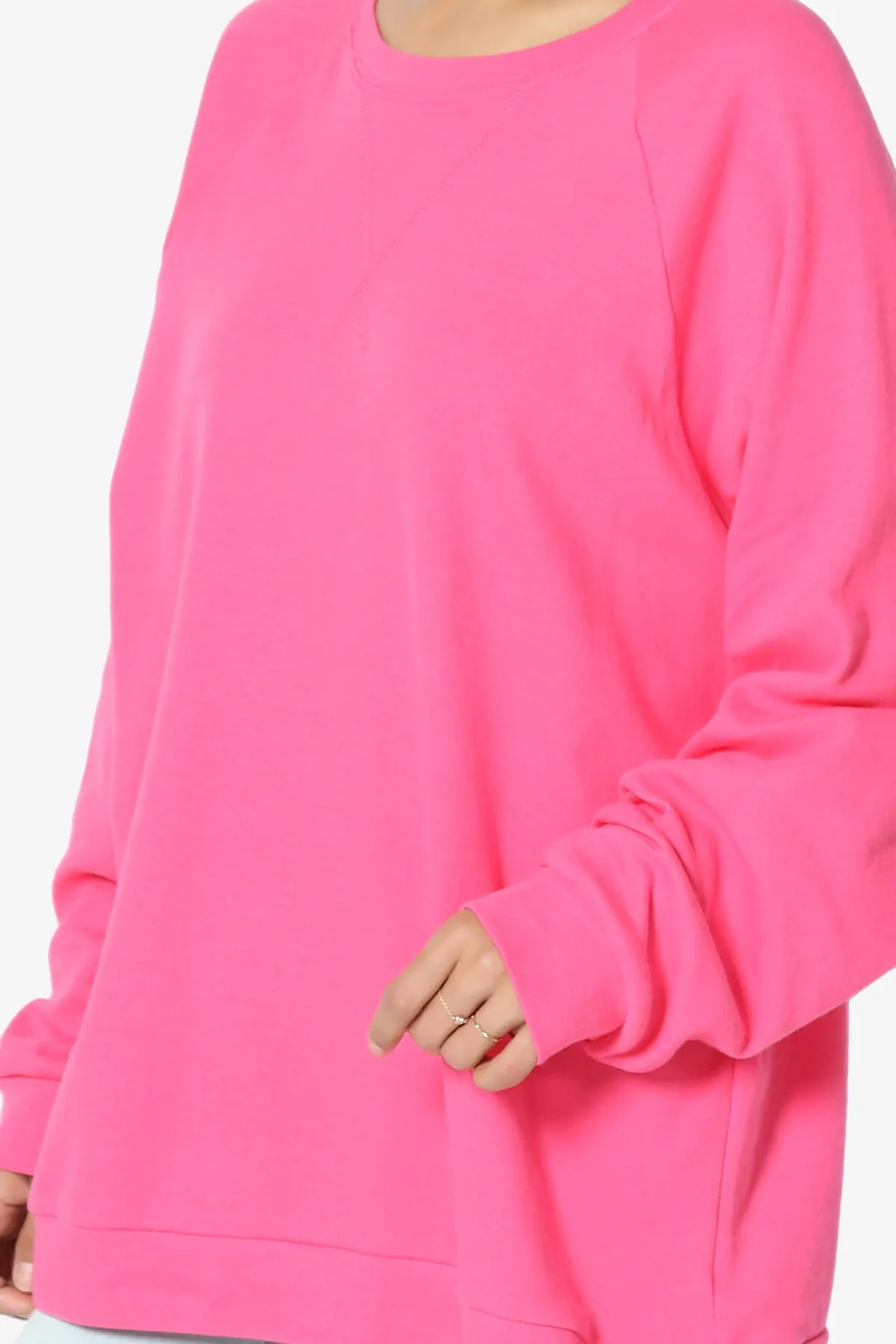 Carlene Cotton Raglan Sleeve Pullover Top