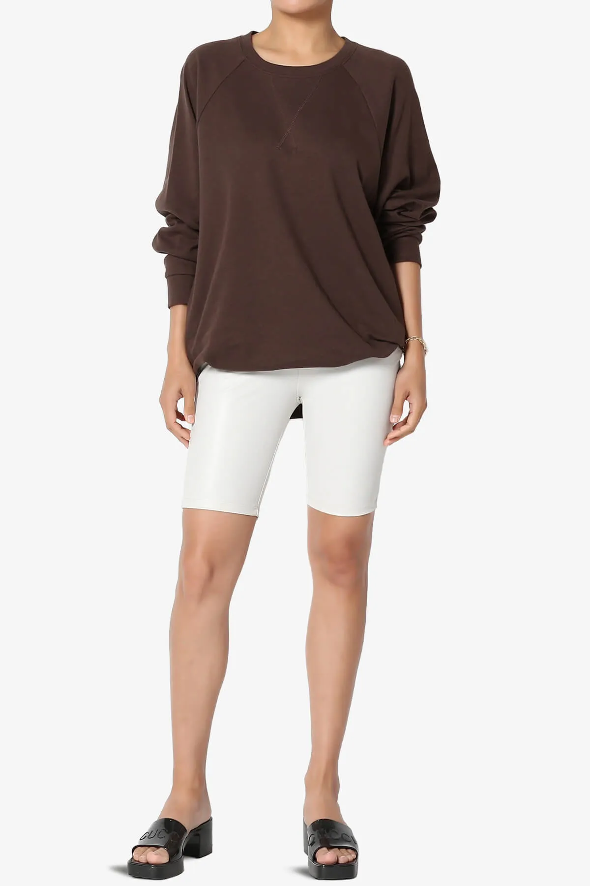 Carlene Cotton Raglan Sleeve Pullover Top