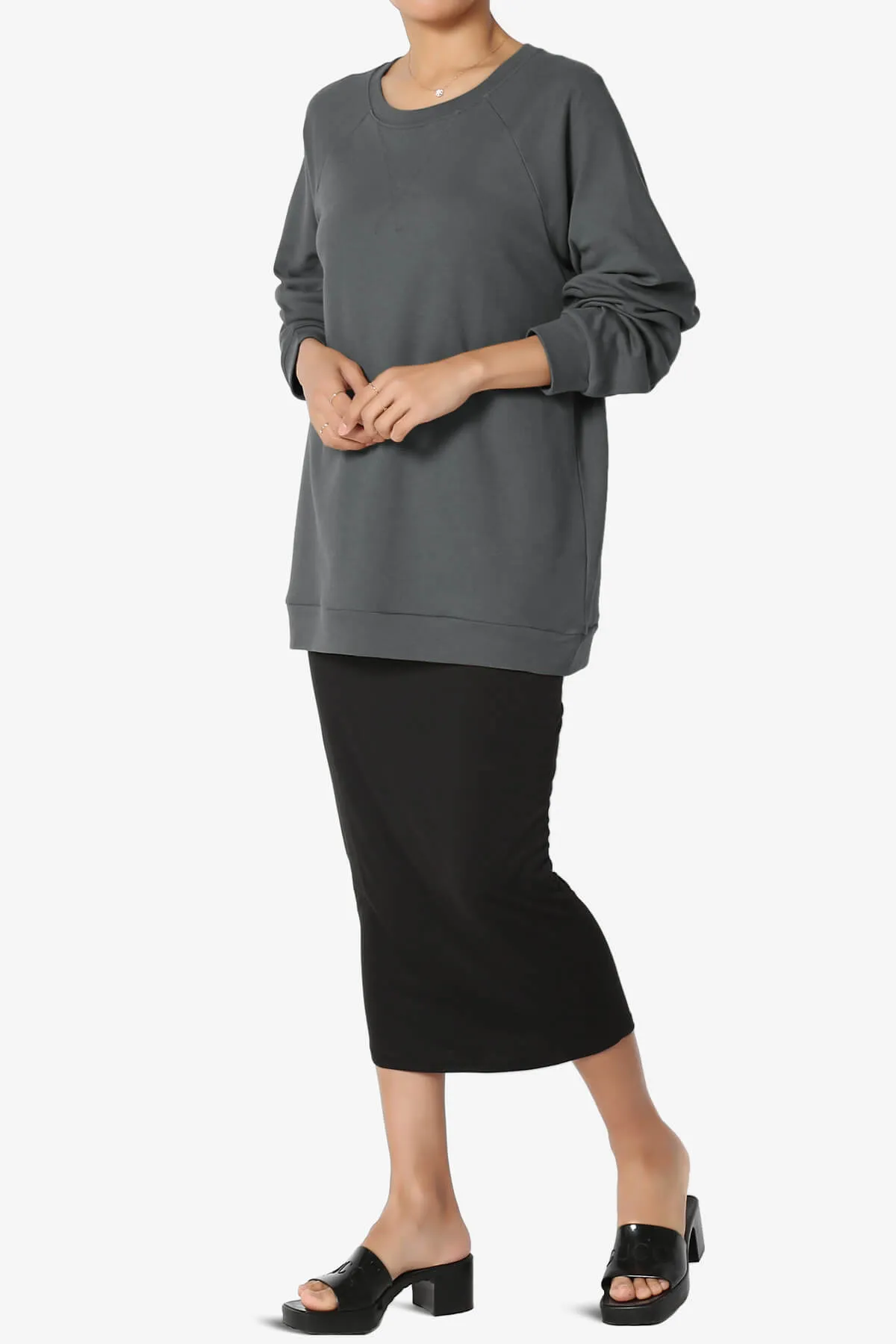 Carlene Cotton Raglan Sleeve Pullover Top