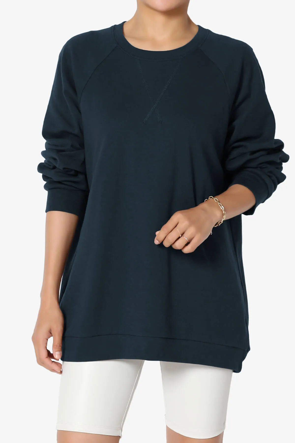 Carlene Cotton Raglan Sleeve Pullover Top