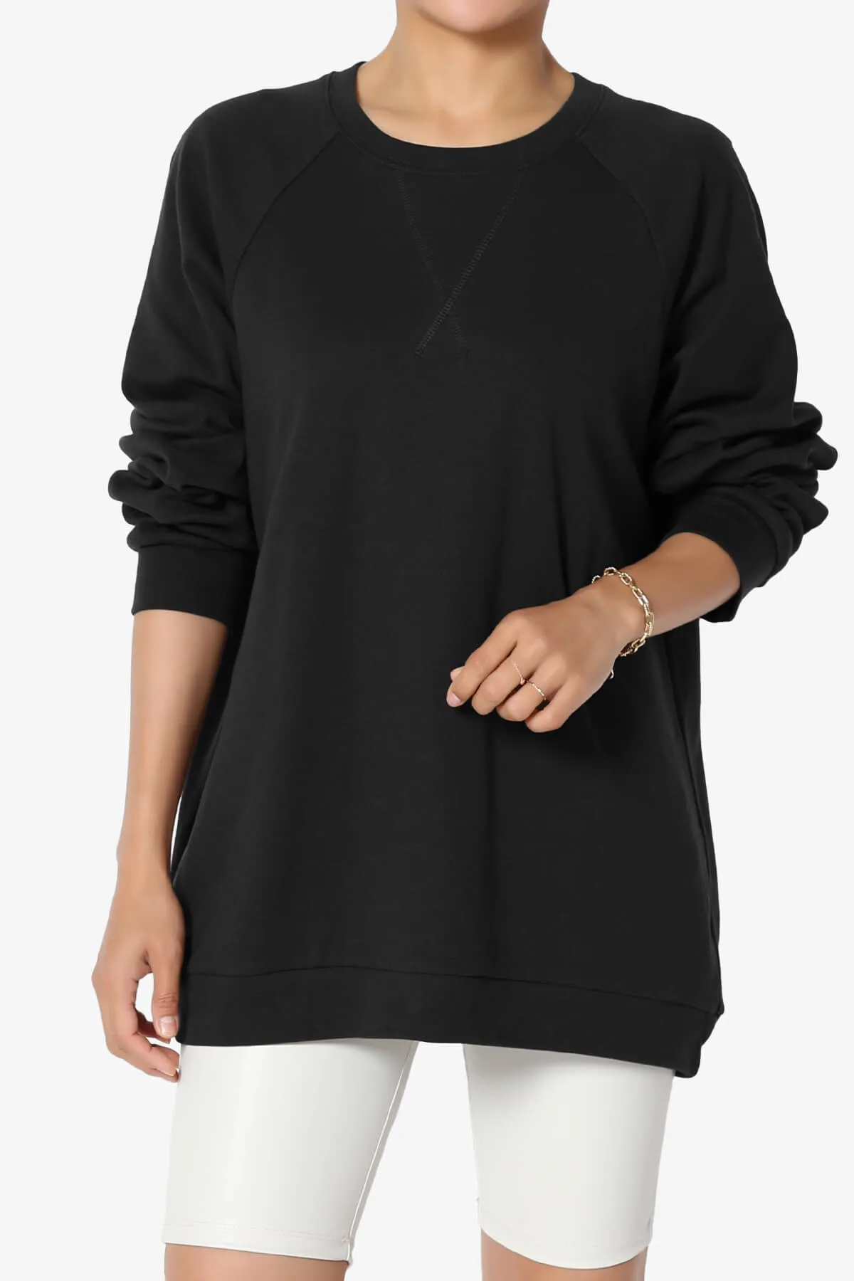 Carlene Cotton Raglan Sleeve Pullover Top