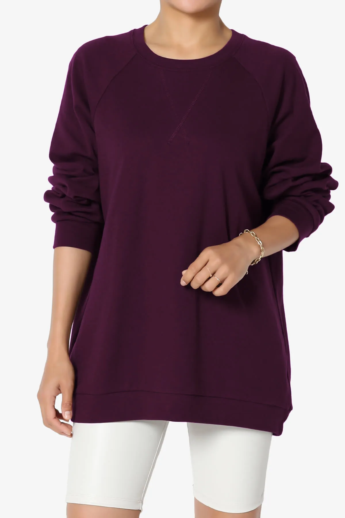 Carlene Cotton Raglan Sleeve Pullover Top